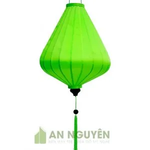 Đèn Vải: Mẫu đèn Hội An thả trần kiểu kim cương vải phi trơn trang trí quán cafe