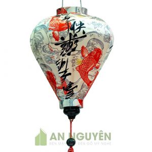Đèn Vải: Mẫu đèn lồng Hội An hình củ tỏi vải phi hoa văn trang trí nhà hàng quán cafe