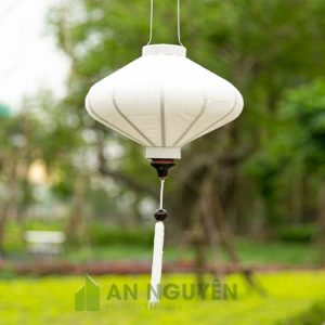 Đèn Vải: Mẫu đèn Hội An lồng vải đĩa bay vải phi trơn trang trí quán ăn