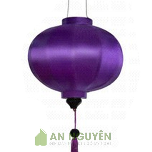 Đèn Vải: Mẫu đèn Hội An lồng vải kiểu tròn vải phi trơn trang trí nhà hàng