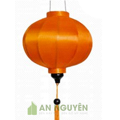 Đèn Vải: Mẫu đèn Hội An lồng vải kiểu tròn vải phi trơn trang trí nhà hàng