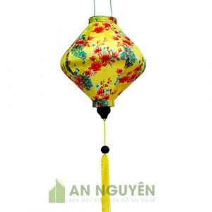 Đèn Vải: Mẫu đèn lồng Hội An kiểu ú vải phi hoa văn trang trí nhà hàng