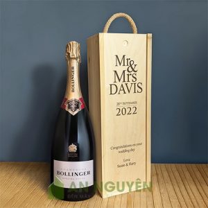 Hộp Gỗ: Gia công mẫu hộp gỗ đựng rượu làm quà tặng khách hàng