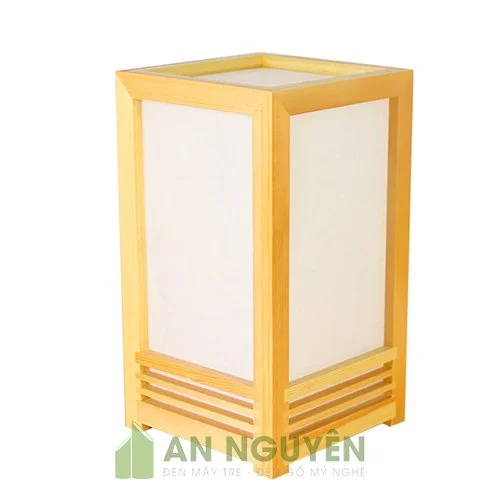 Đèn Gỗ: Mẫu đèn bàn bằng gỗ trang trí đầu giường phòng ngủ