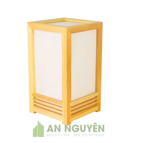 Đèn Gỗ: Mẫu đèn bàn bằng gỗ trang trí đầu giường phòng ngủ