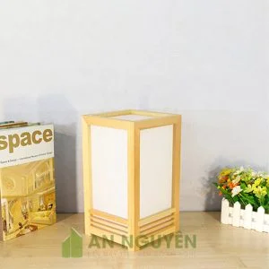 Đèn Gỗ: Mẫu đèn bàn bằng gỗ trang trí đầu giường phòng ngủ