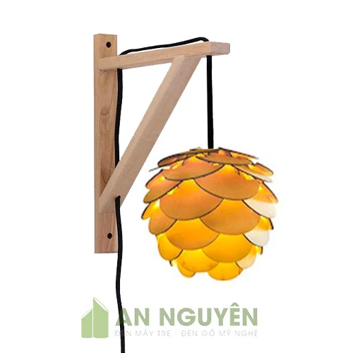 Đèn Gỗ: Mẫu ke gỗ làm đèn vách trang trí quán ăn, quán cafe, homestay