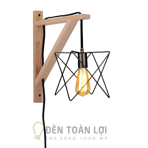 Đèn Gỗ: Mẫu ke gỗ làm đèn vách trang trí quán ăn, quán cafe, homestay