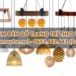 Xưởng sản xuất đèn gỗ trang trí theo yêu cầu tại TPHCM