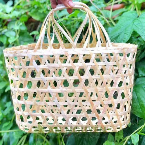 Làm giỏ tre quà tặng trung thu, đựng quà trái cây - Mây tre An Nguyên