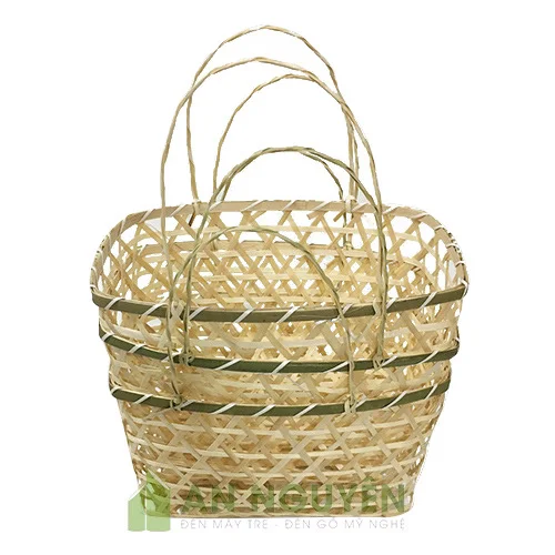 Giỏ quà mây tre đơn giản
