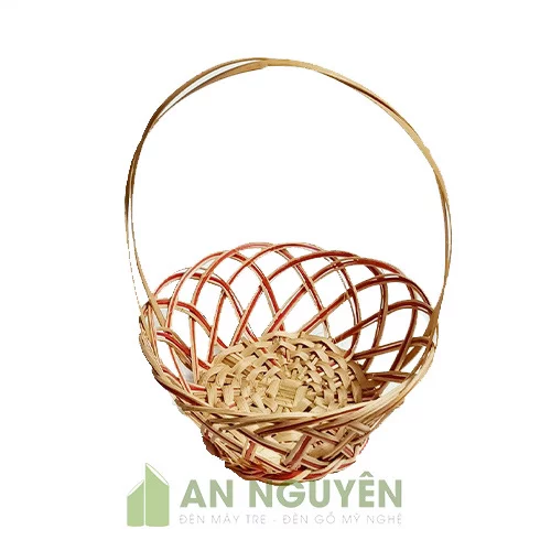Giỏ mây tre cắm hoa đẹp