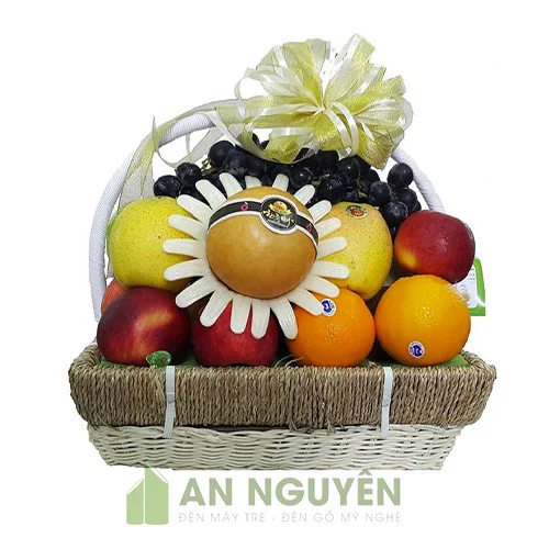 Nhận làm giỏ mây tre đan quà tặng, giỏ mây tre đựng trái cây, cắm hoa giá rẻ ở TPHCM