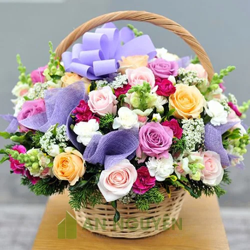 Nhận làm giỏ mây tre đan quà tặng, giỏ mây tre đựng trái cây, cắm hoa giá rẻ ở TPHCM