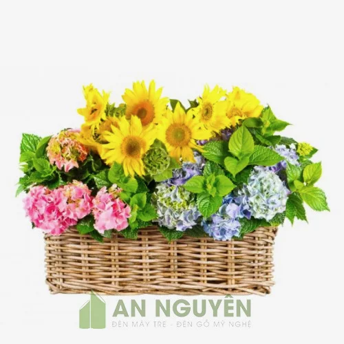 Nhận làm giỏ mây tre đan quà tặng, giỏ mây tre đựng trái cây, cắm hoa giá rẻ ở TPHCM