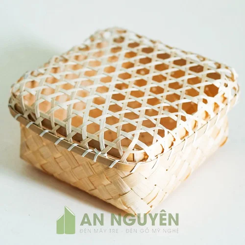 Thiết kế giỏ tre có nắp đẹp