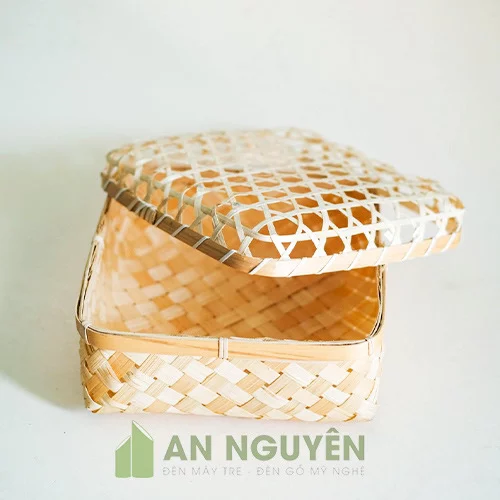 Giỏ tre có nắp đơn giản giá siêu rẻ