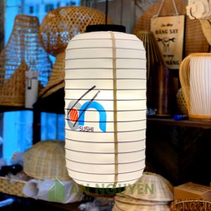 Đèn Vải: Mẫu đèn lồng vải kiểu Nhật in logo trang trí nhà hàng Nhật, Trung Quốc