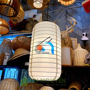 Đèn Vải: Mẫu đèn lồng vải kiểu Nhật in logo trang trí nhà hàng Nhật, Trung Quốc