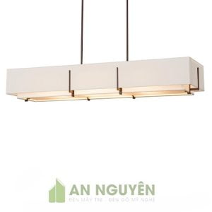Đèn Vải: Mẫu đèn vải thả trần hình chữ nhật trang trí bàn ăn nhà hàng