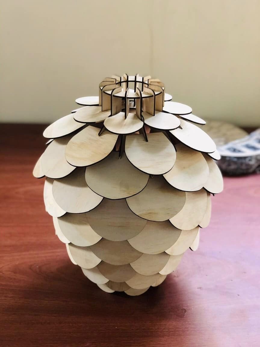 mẫu đèn gỗ nghệ thuật