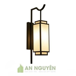 Đèn Vải: Mẫu đèn vải gắn tường khung sắt trang trí nhà hàng