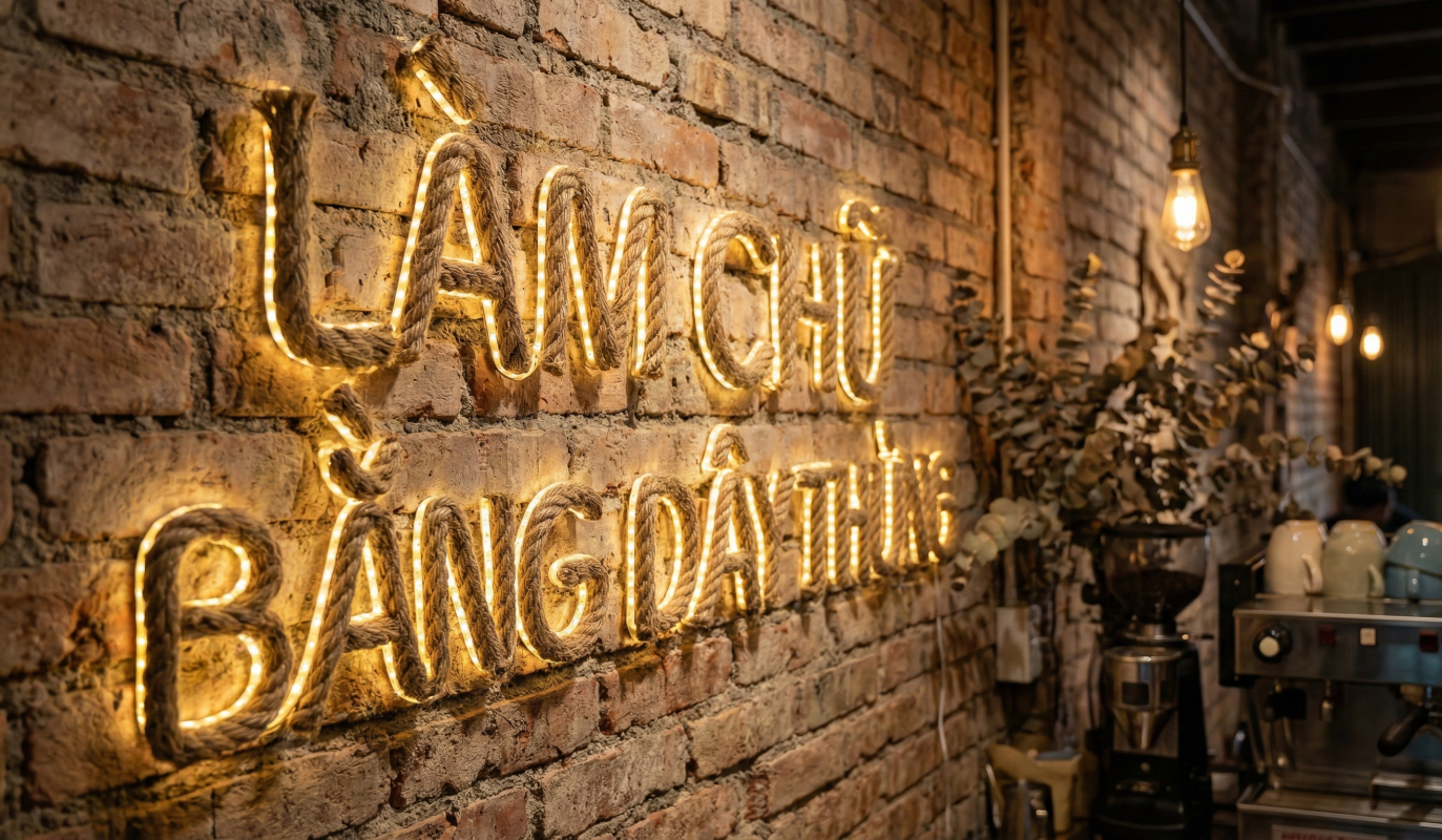 Cách làm chữ bằng dây thừng