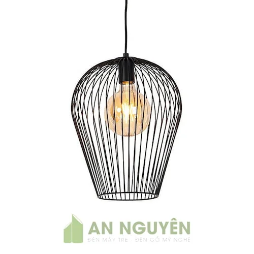 Đèn Sắt: Mẫu đèn sắt hình hoa tulip thả trần trang trí nhà hàng