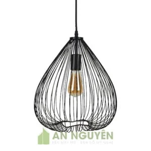 Đèn Sắt: Mẫu đèn sắt nghệ thuật hình kiểu giọt nước trang trí quán cafe