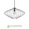 Đèn Sắt: Mẫu đèn sắt kiểu hình thoi thả trần trang trí quán cafe