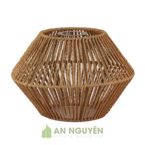 Đèn Dây Thừng: Mẫu đèn đan thừng kiểu phi thuyền trang trí bàn ăn quán nhậu