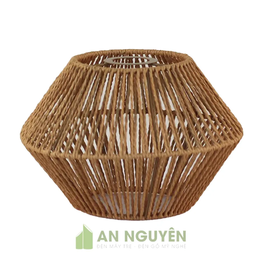 Đèn Dây Thừng: Mẫu đèn đan thừng kiểu phi thuyền trang trí bàn ăn quán nhậu