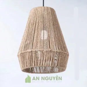 Mẫu đèn thả dây thừng trang trí bàn ăn nhà hàng ở tphcm