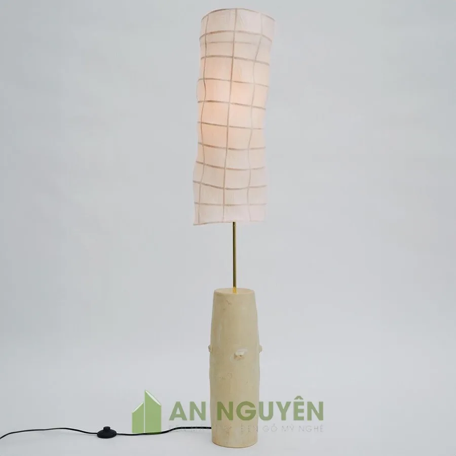 Chụp đèn vải uốn lượn theo thiết kế cho đèn sàn