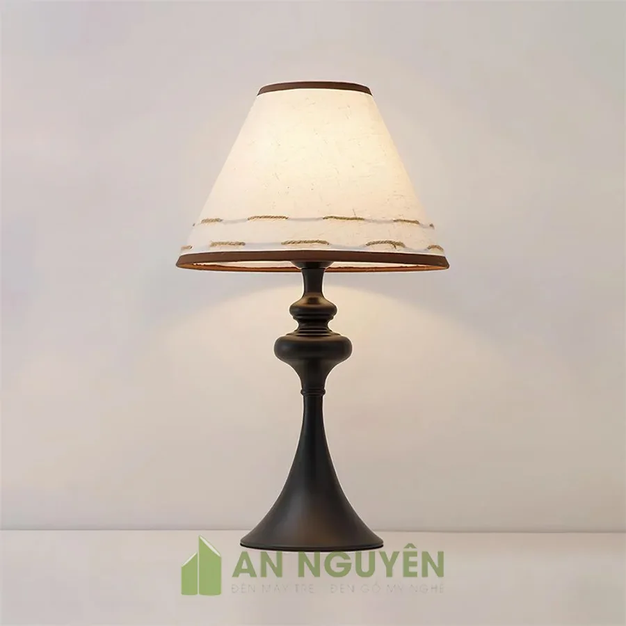 Đèn Gỗ: Mẫu đèn gỗ để bàn như cô gái mặc váy đuôi cá trang trí khách sạn