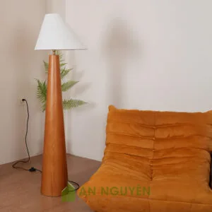 Đèn Gỗ: Mẫu đèn gỗ hình chóp, chụp thiết kế cách điệu trang trí phòng khách