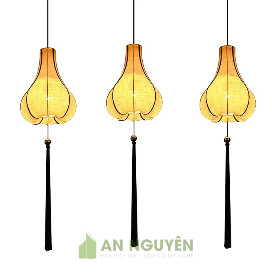 Đèn Vải: Mẫu đèn vải thả trần trang trí phòng spa, phòng thiền