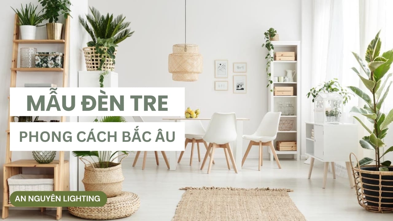 Đèn tre phong cách Bắc Âu