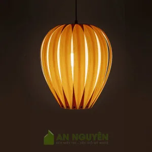 Đèn gỗ verneer thả trần trang trí phòng khách, phòng ngủ