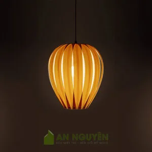 Đèn gỗ verneer thả trần trang trí phòng khách, phòng ngủ
