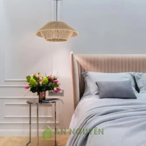 Đèn Dây Thừng: Mẫu đèn dây thừng kiểu ngôi nhà trang trí phòng ngủ, bàn tiếp khách