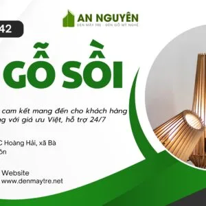 Đèn gỗ sồi đẹp