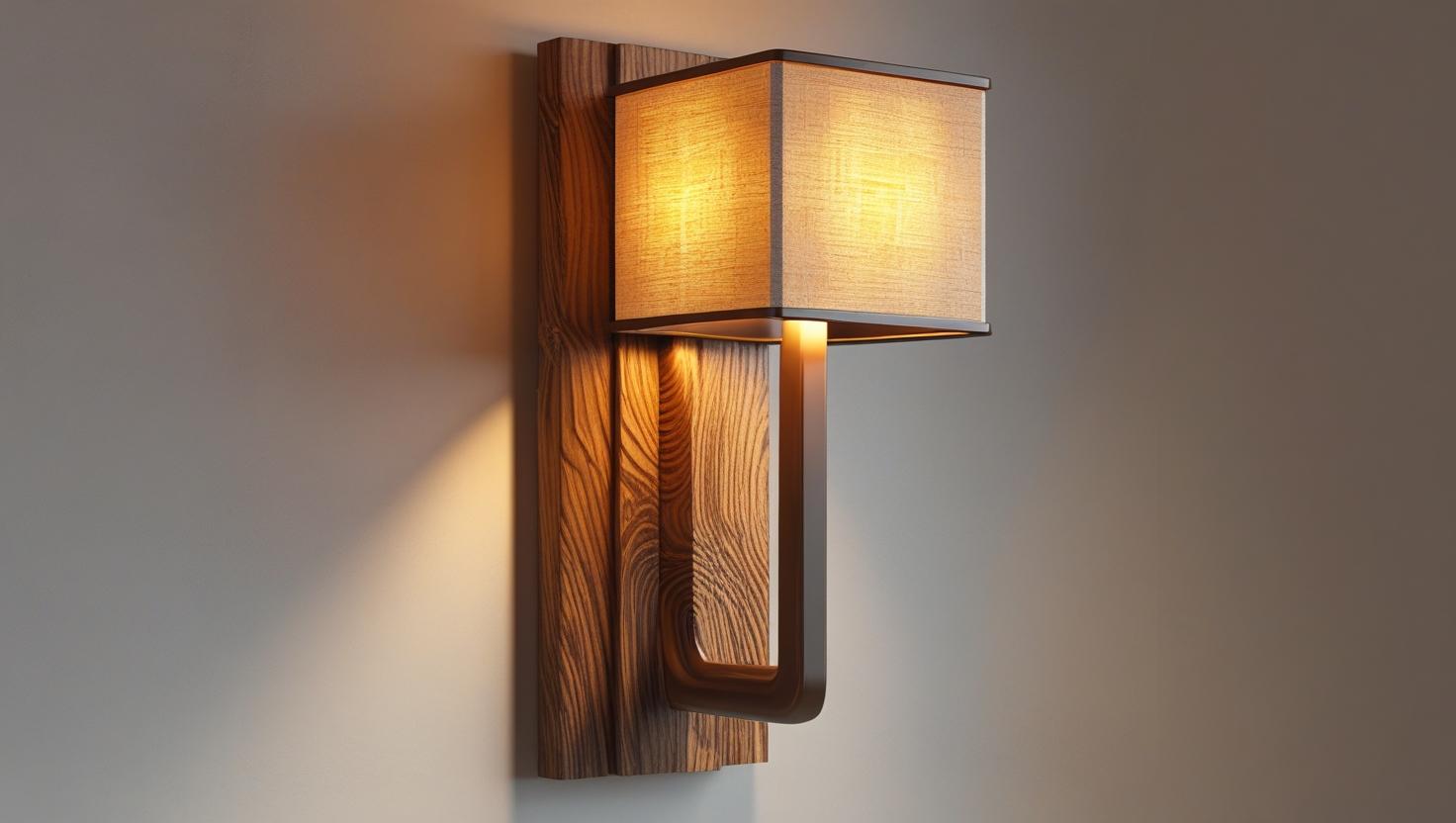 Đèn gỗ ốp tường giá rẻ Đèn gỗ ốp tường giá rẻ