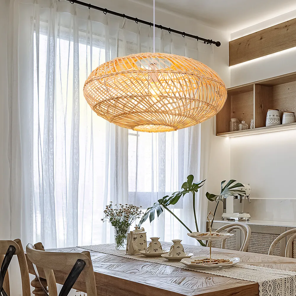 Đèn thả bàn ăn hình elip độc đáo Đèn thả bàn ăn hình elip độc đáo