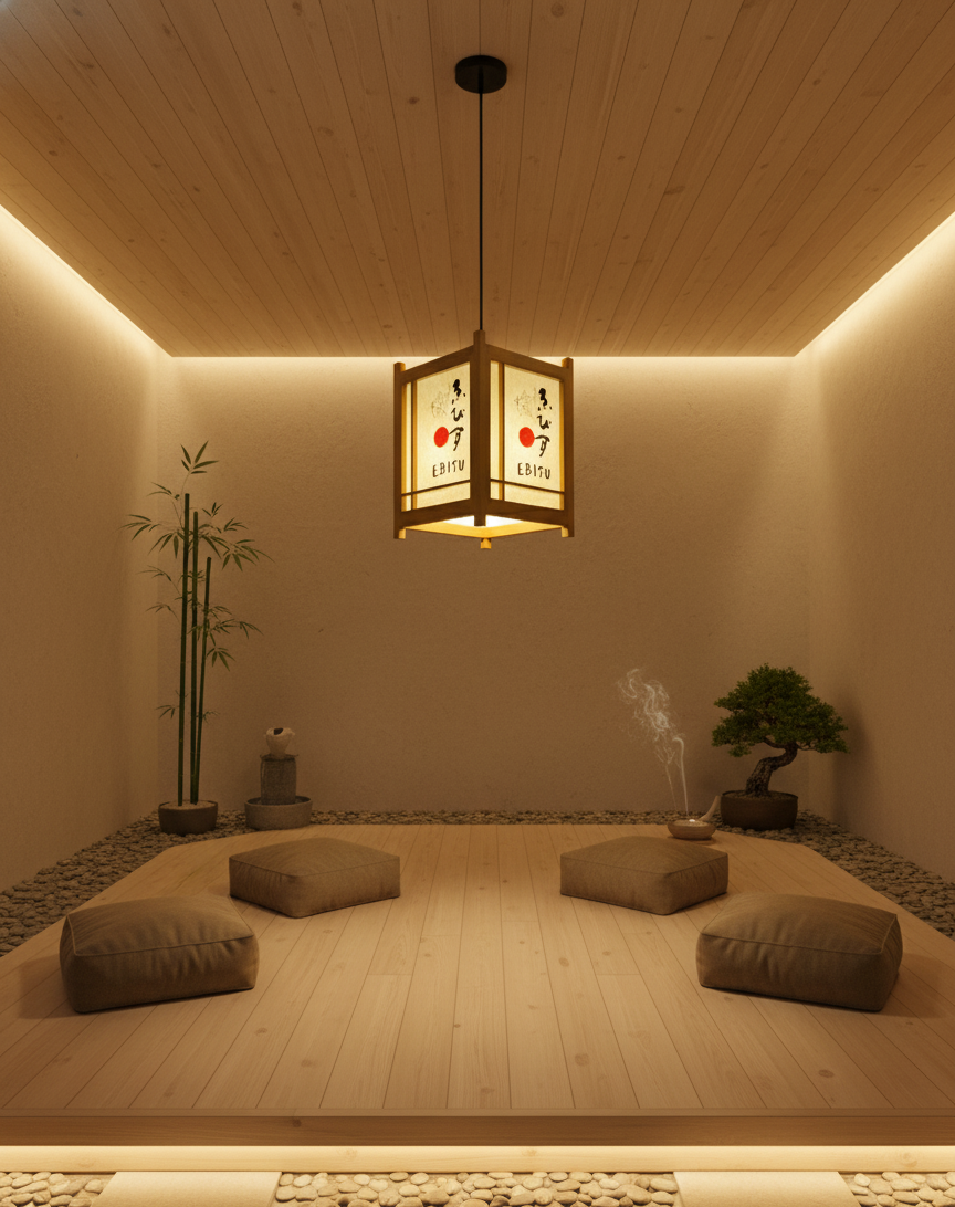 Đèn gỗ thả trang trí spa độc đáo Đèn gỗ thả trang trí spa độc đáo