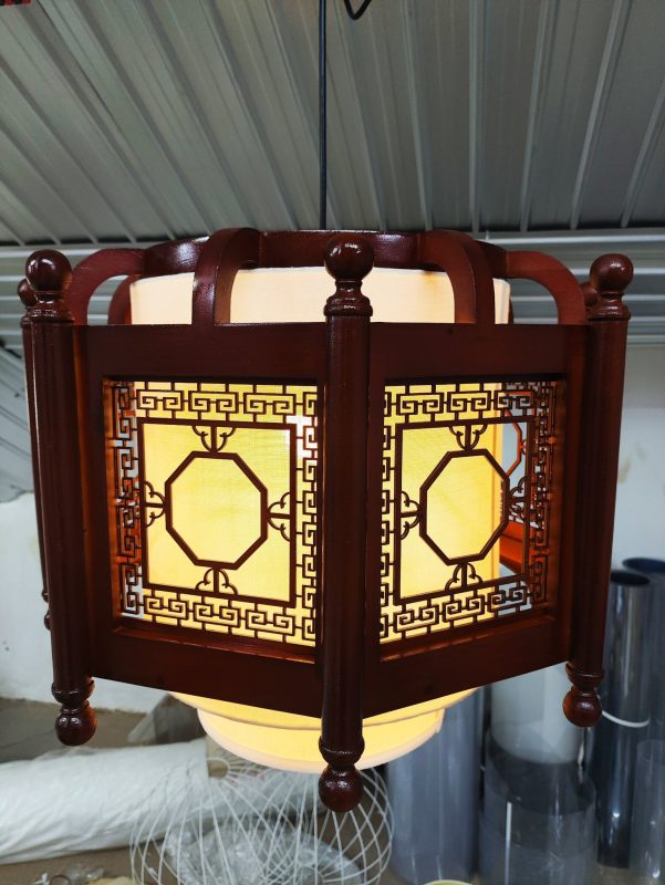 Gia công đèn gỗ