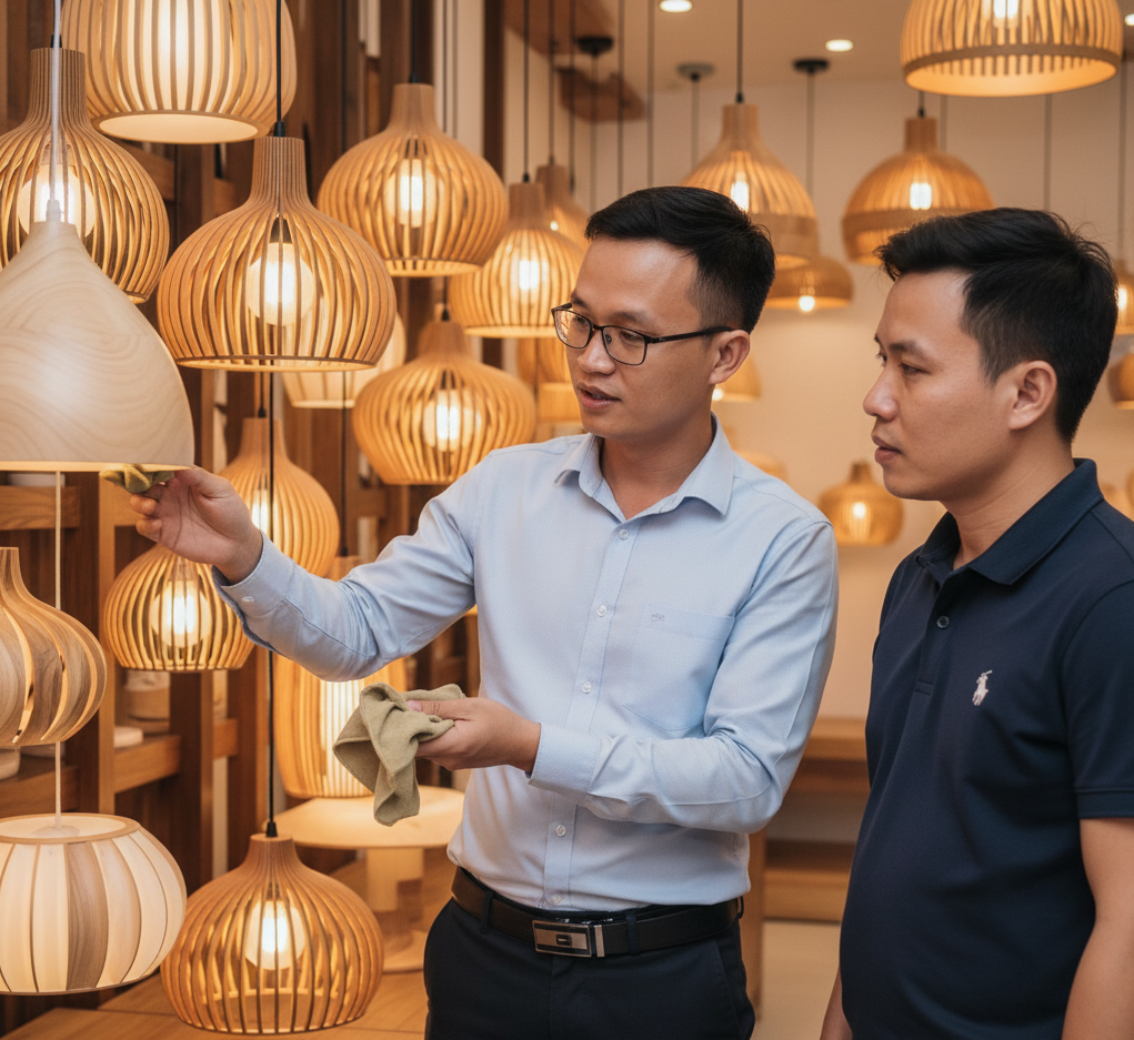 Hướng dẫn sử dụng và bảo quản đèn gỗ thả trần Hướng dẫn sử dụng và bảo quản đèn gỗ thả trần
