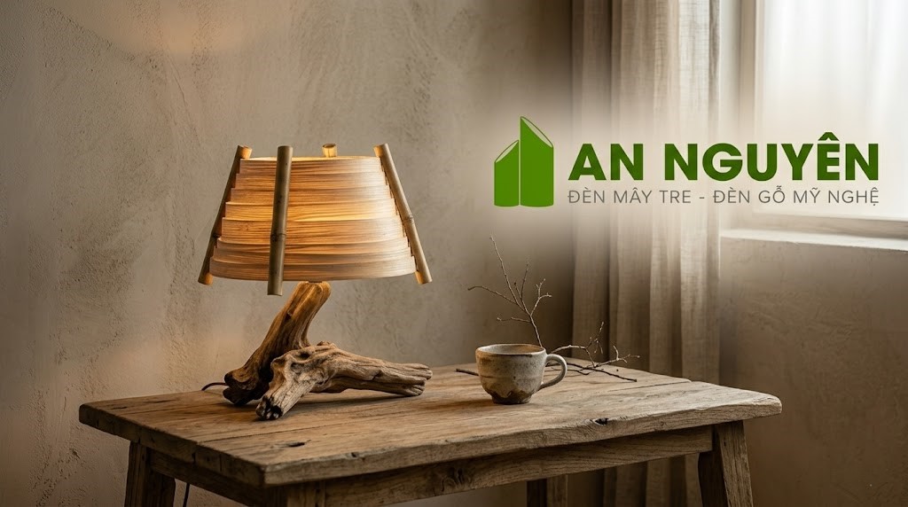 Đèn gỗ phong cách Wabi Sabi Đèn gỗ phong cách Wabi Sabi