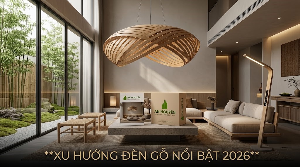 Xu hướng đèn gỗ nổi bật 2026