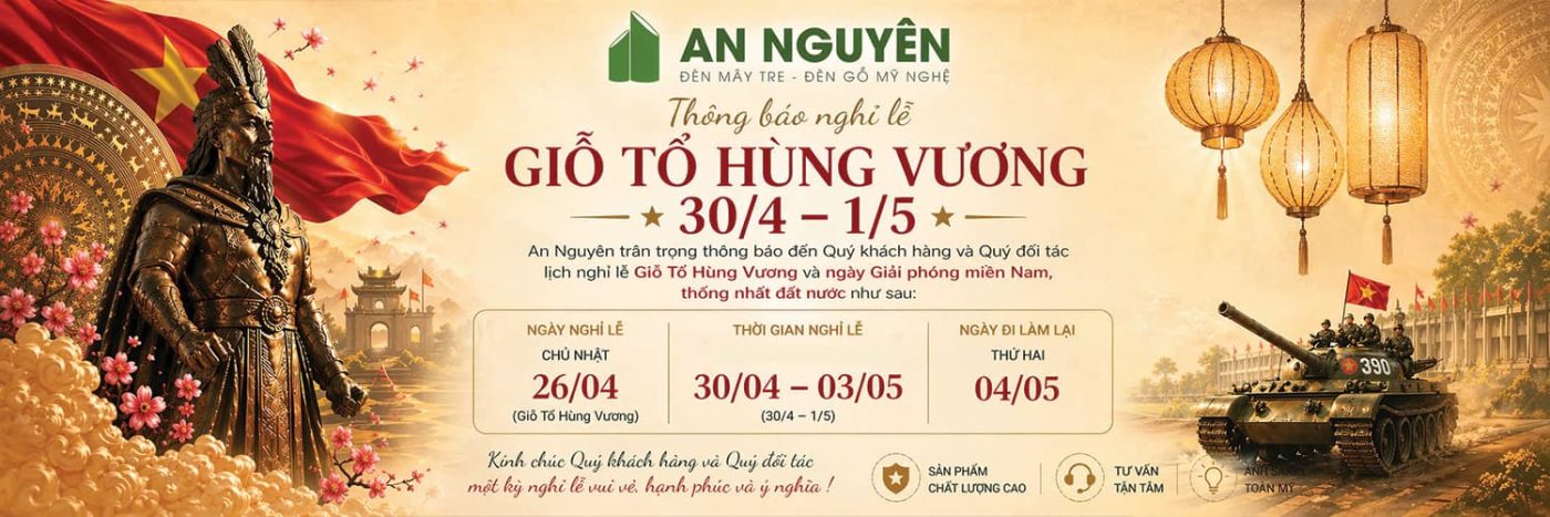 Thông báo nghỉ lễ Giỗ tổ hùng vương 30 thang 4